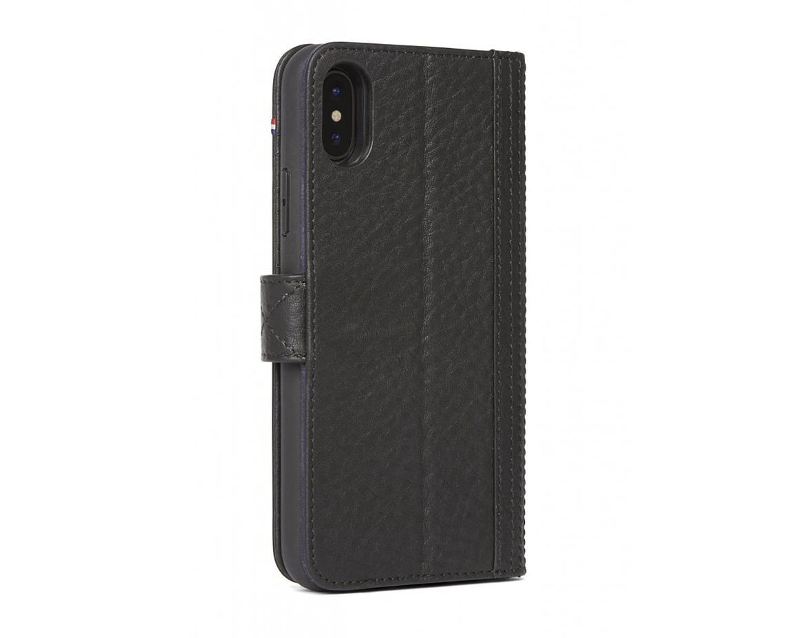 Decoded - 2 in 1 Leather Wallet Case Magnet för iPhone XS Max - Svart