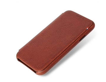 Decoded - Slim Leather Wallet Case för iPhone XS Max -Brun