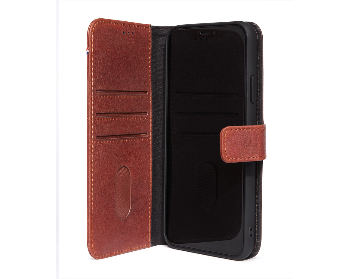 Decoded Full Grain Leather Detachable Wallet för iPhone 11 Pro Max - Brun