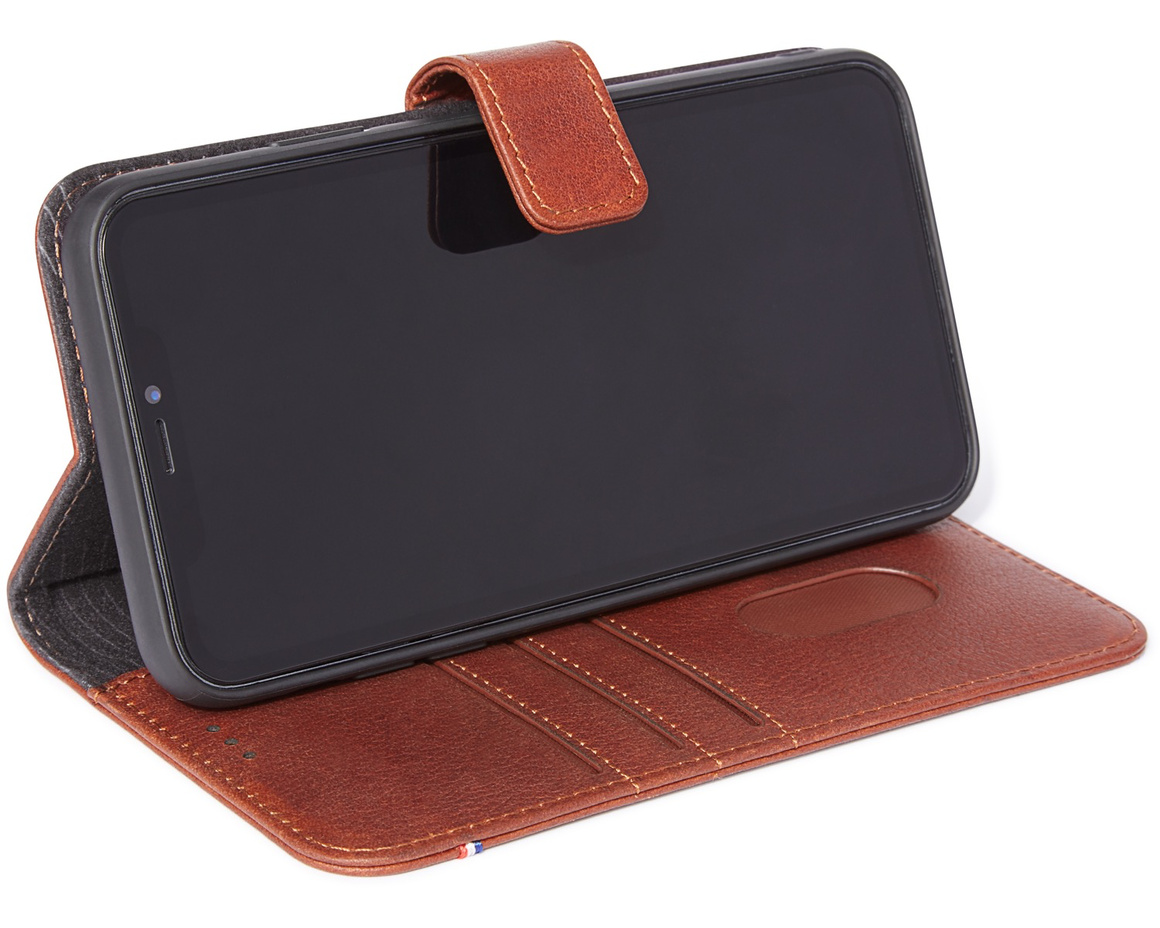 Decoded Full Grain Leather Detachable Wallet för iPhone 11 Pro Max - Brun