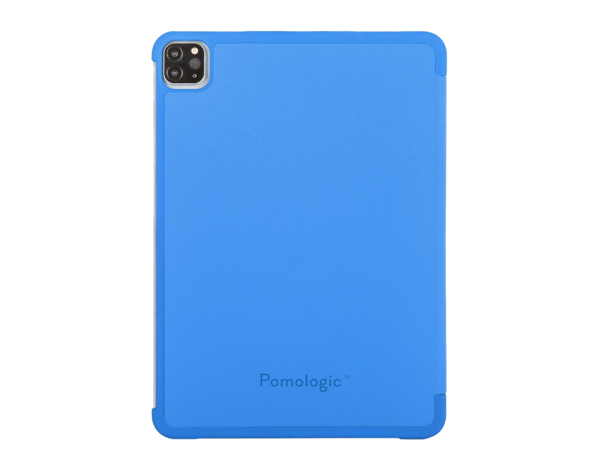 Pomologic - Book Case för iPad Pro 12.9 (2020) Blå