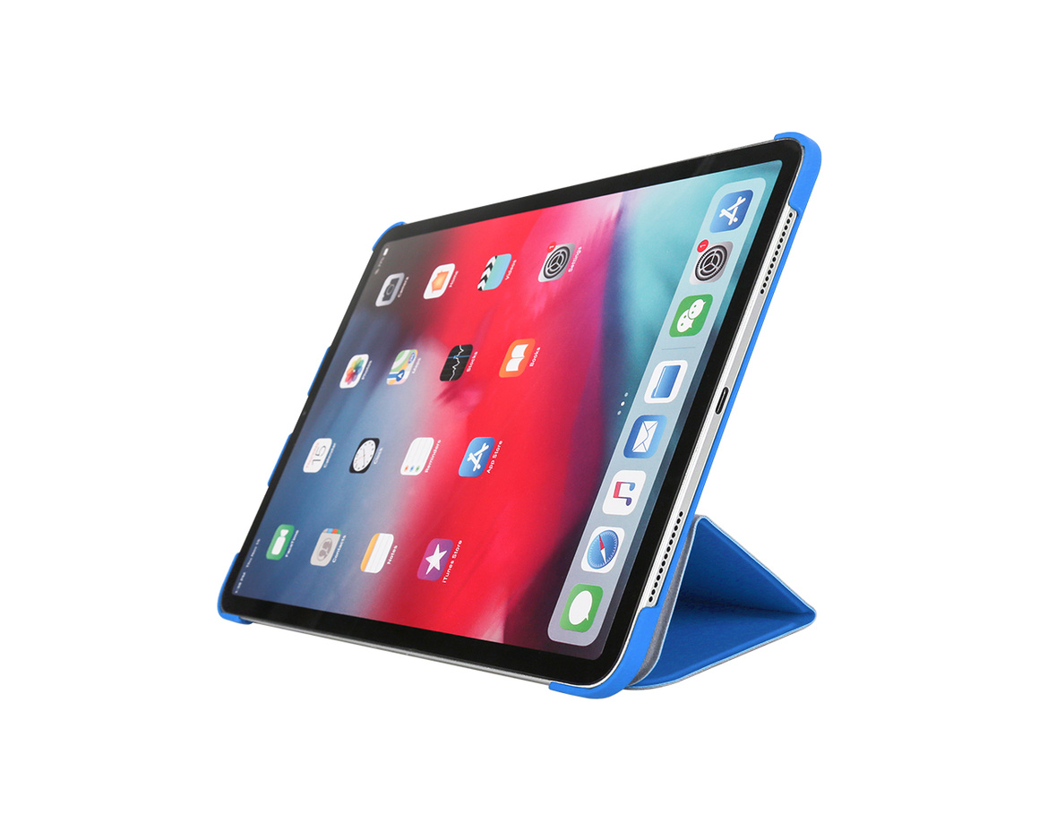 Pomologic - Book Case för iPad Pro 12.9 (2020) Blå