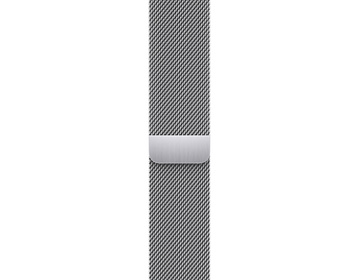 Apple Watch Armband Silver Milanese Loop