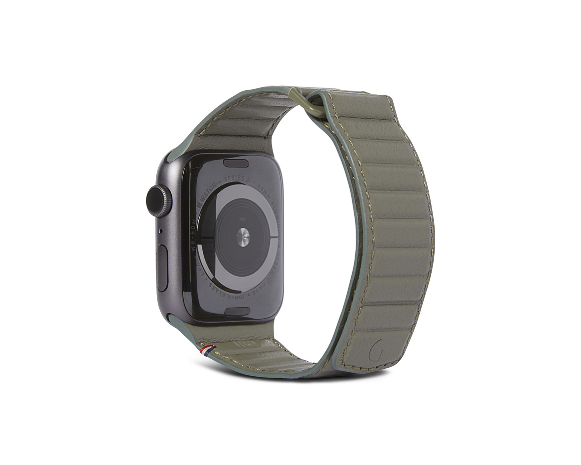 Decoded - Leather Magnetic Traction Strap 38/40/41 mm Olive