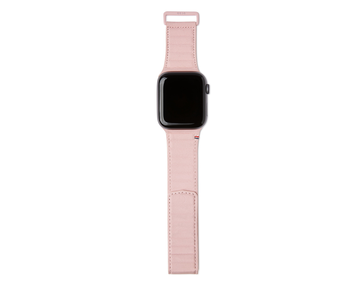 Decoded - Leather Magnetic Traction Strap Lite 38/40/41mm Silver Pink