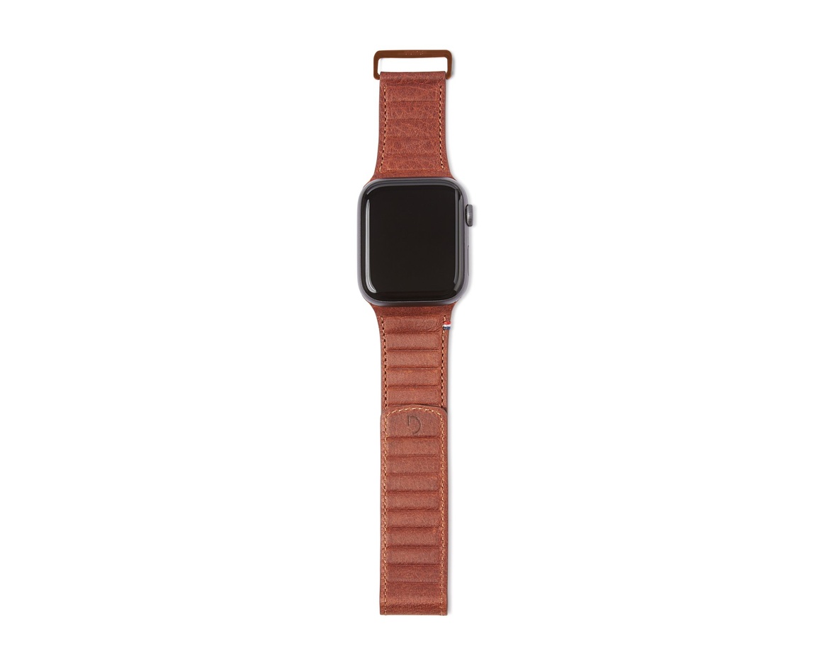 Decoded - Leather Magnetic Traction Strap 42/44/45mm Brown