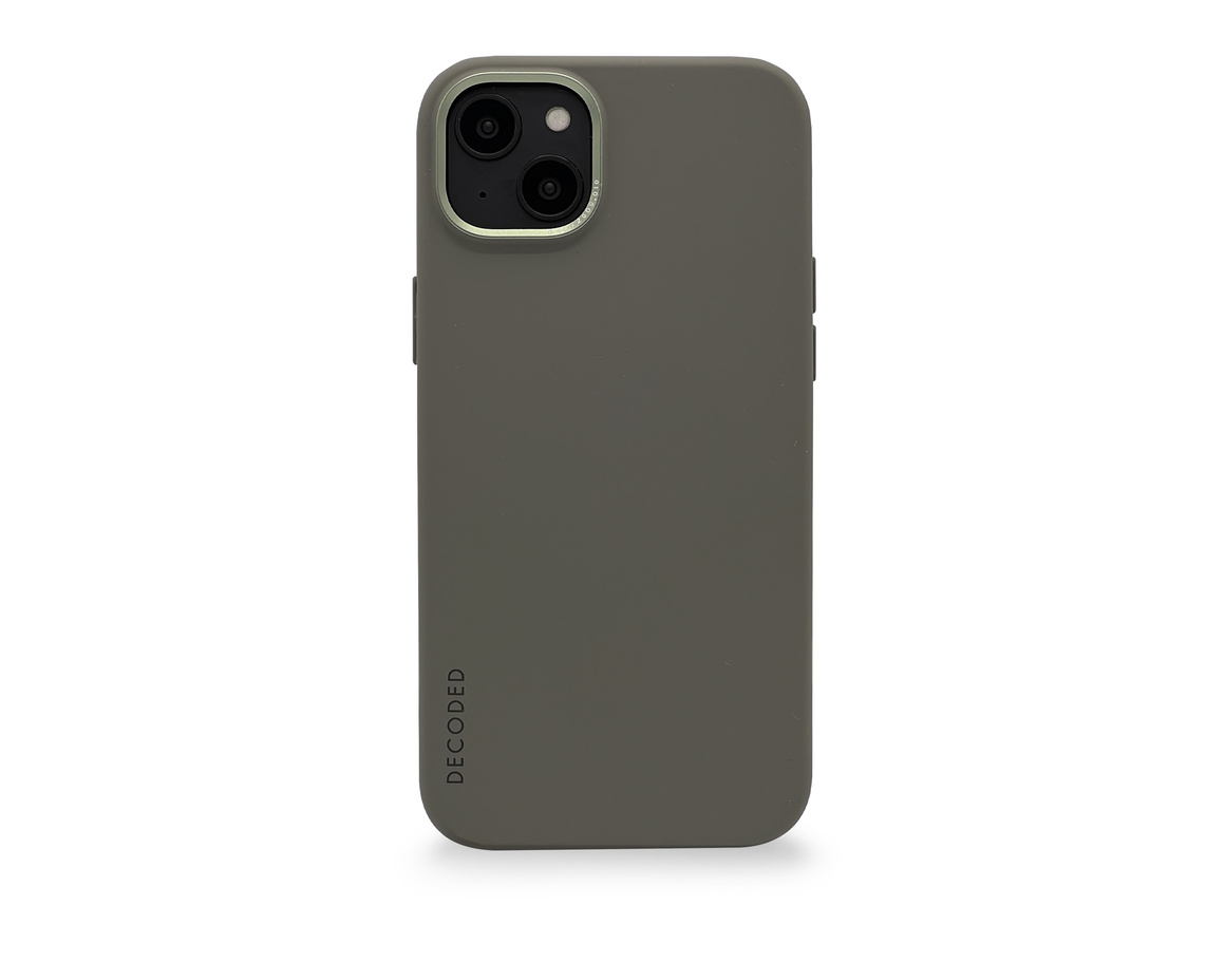 Decoded AntiMicrobial Silicone Backcover iPhone 14 Plus Olive