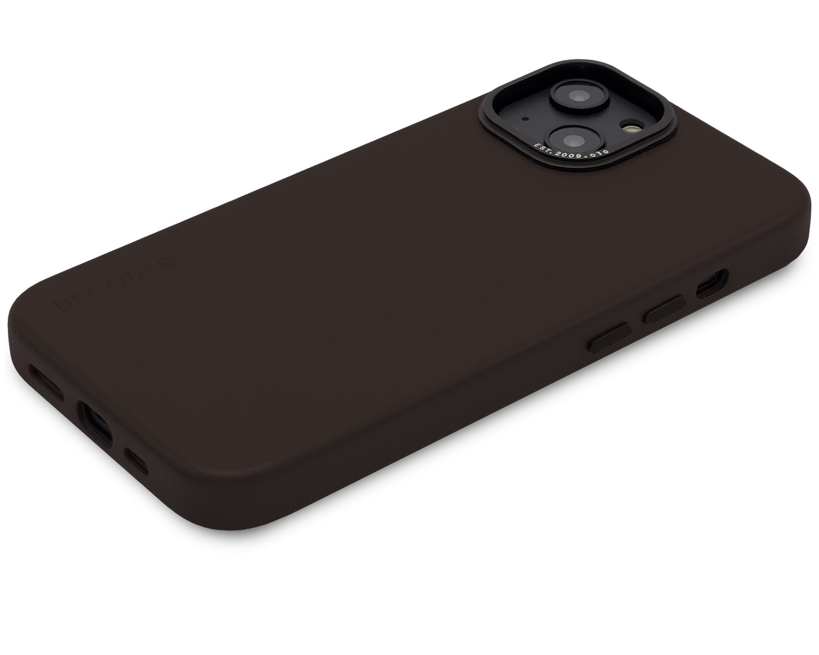 Decoded Leather Backcover iPhone 14 Brown