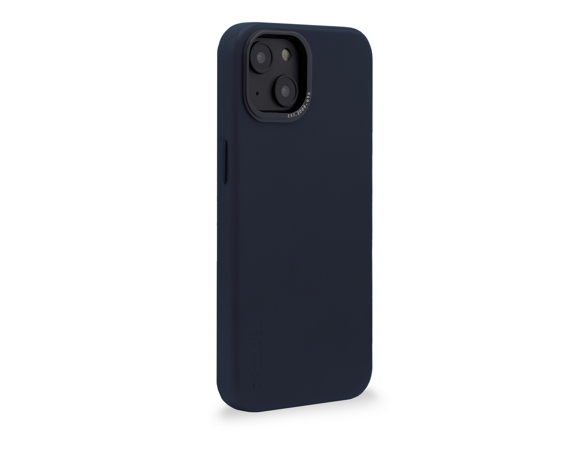 Decoded Leather Backcover iPhone 14 Navy