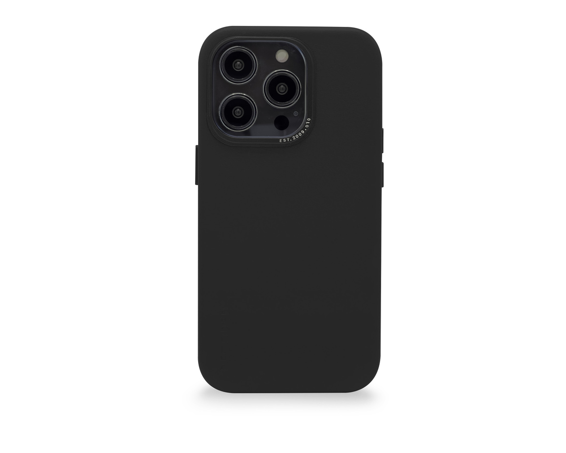 Decoded Leather Backcover iPhone 14 Pro Black