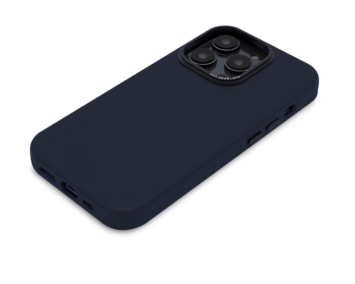 Decoded Leather Backcover iPhone 14 Pro Navy