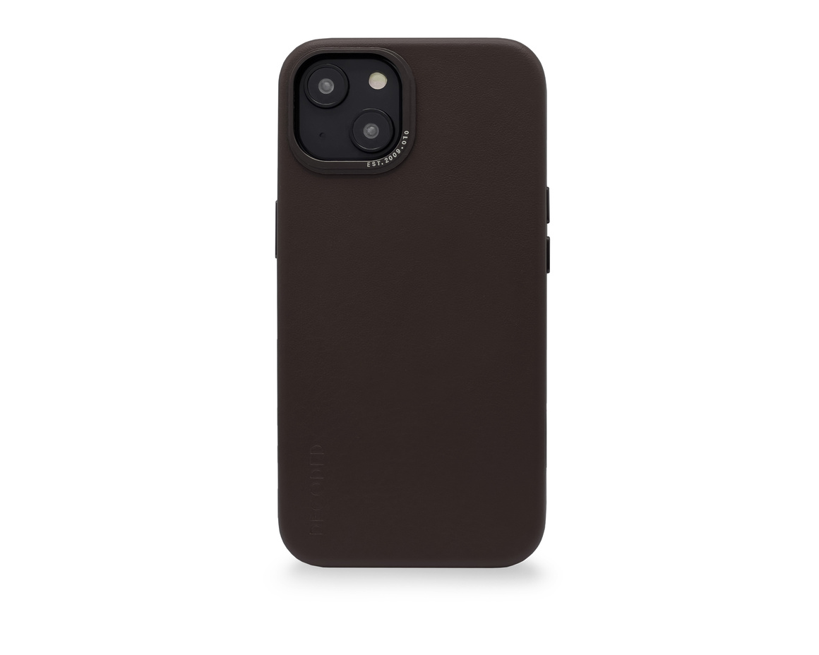 Decoded Leather Backcover iPhone 14 Plus Brown