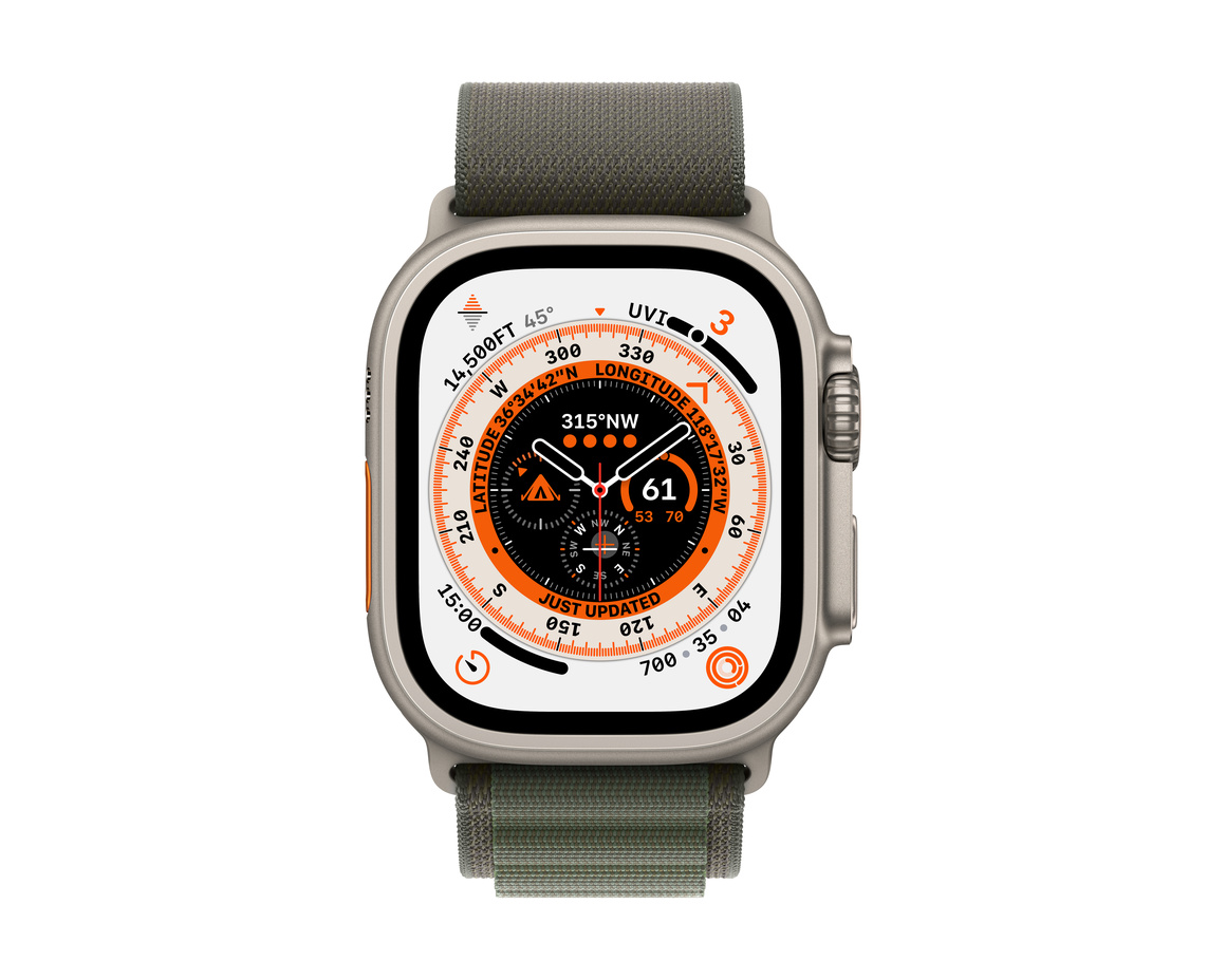 Apple Watch 49mm Bergsloop Grön Medium