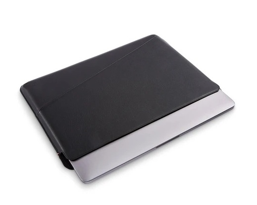 Decoded Leather Frame Sleeve for Macbook 14" Svart