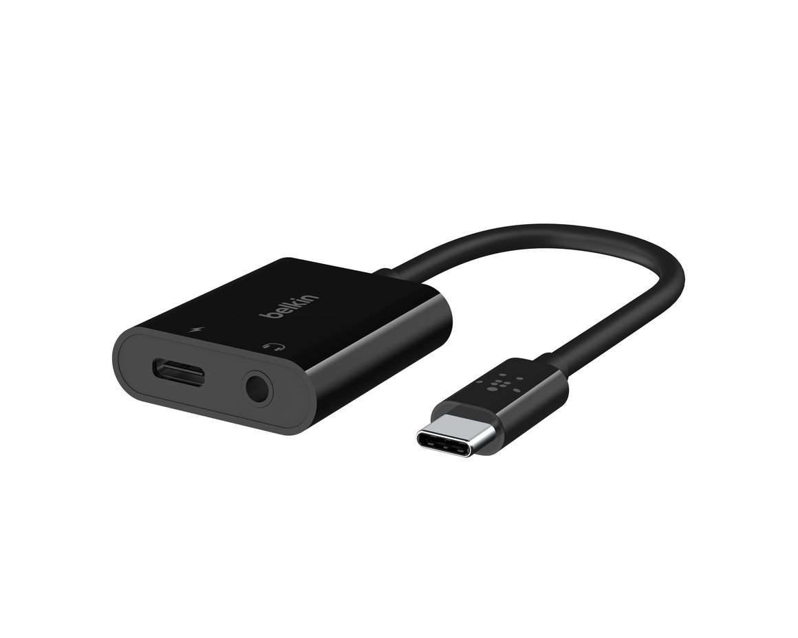 Belkin 3.5 Mm Audio + Usb-C Charge Adapter