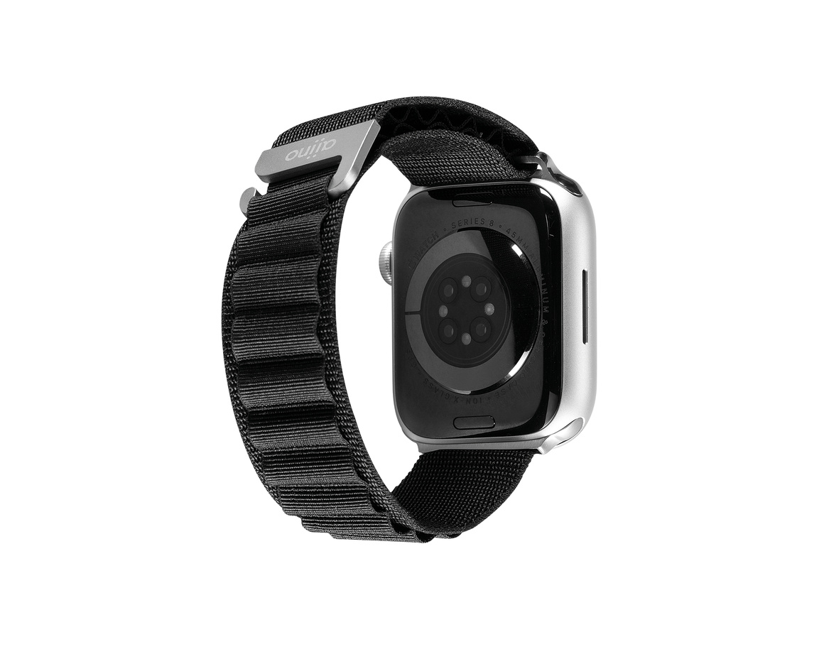 C&C - Armband för Apple Watch (1-9 Series) 42-49 mm - Black