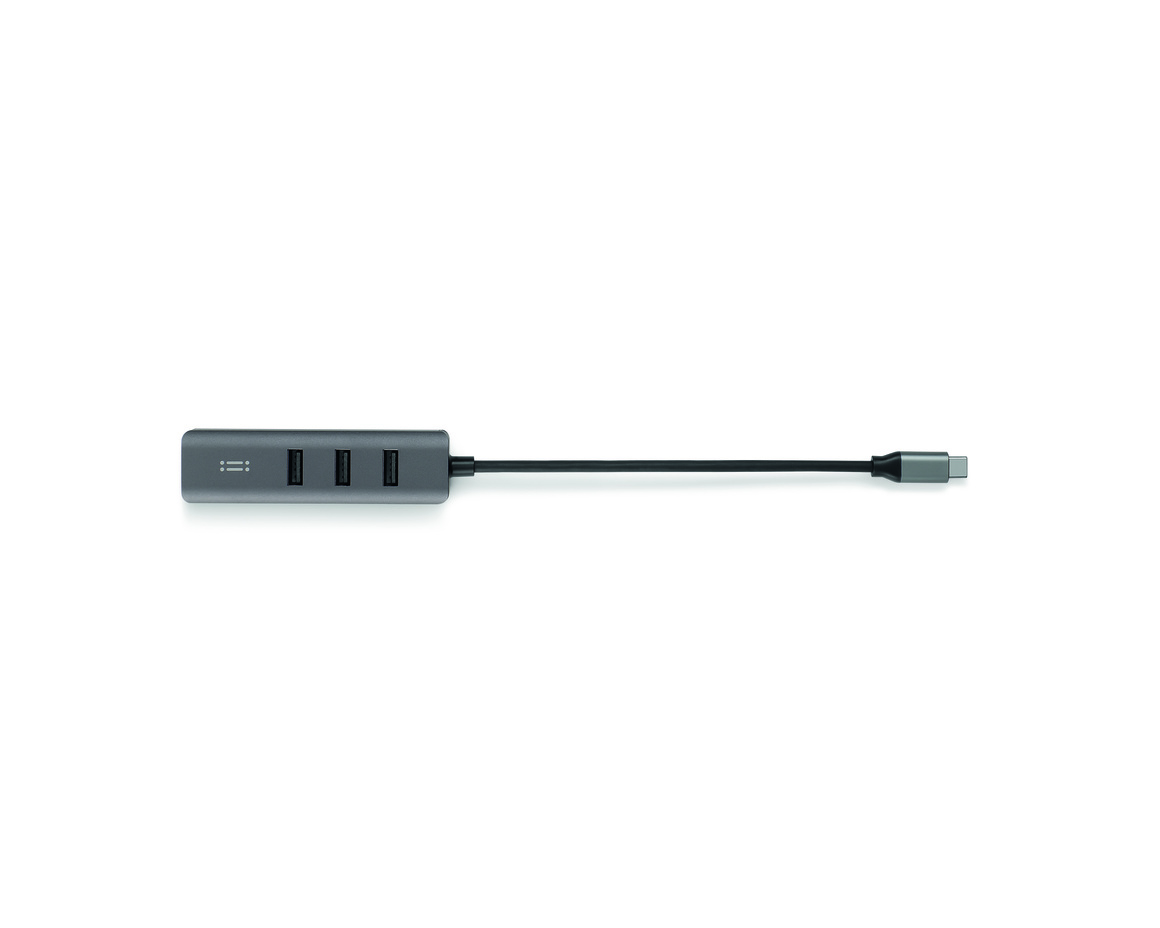 C&C - Link USB-C Hub med 3 USB-A-portar och Ethernet-port